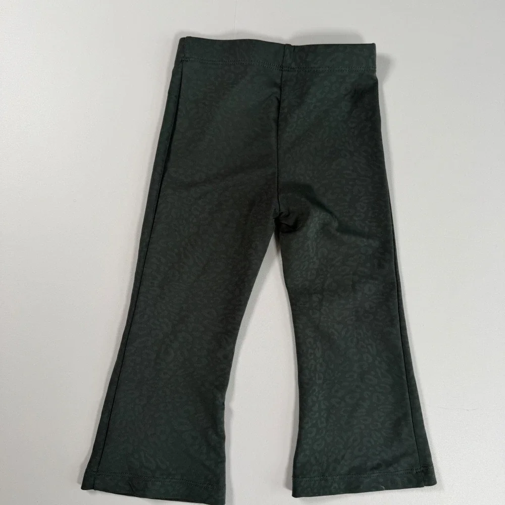 Nike Leggings Girls 2T Grey Leopard Print Flared Leg Athletic Pants M495-E6H